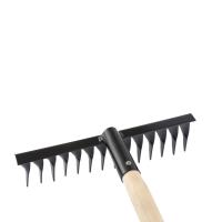 Грабли 14-зубые с черенком витые 300мм, Россия Сибртех