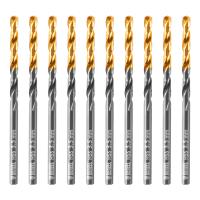 Сверло по металлу, 3,5 мм, HSS-Tin, Golden Tip, 10 шт. Denzel 717207
