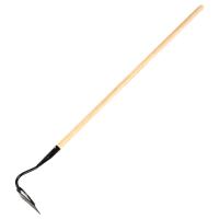 Мотыга стальная усиленная, 170х60х1430 мм, деревянный черенок, Россия Сибртех