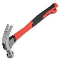 Молоток-гвоздодер ''optimal'',450 г,боек c магнитом, фибергласовая обрезиненная рукоятка Matrix