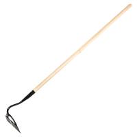 Мотыга стальная усиленная, 190х60х1430 мм, деревянный черенок, Россия Сибртех