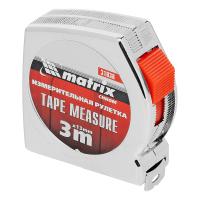 Рулетка Chrom, 3 м x 13 мм, хромированный корпус Matrix