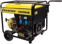Генератор бенз.сварочный CHAMPION GW200AE (140А ПВ50% 4,5/5кВт 15лс 85,5кг эл.стартер, колеса)