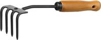 Грабли 4-хзубые "PROLine" с деревянной ручкой, GRINDA 421515, 64х100х270 мм