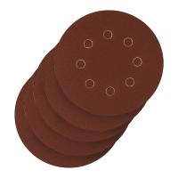 Круг абразивный на ворсовой подложке под "липучку", перфорированный, P 150, 125 мм, 5 шт. Сибртех