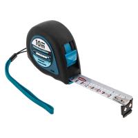 Рулетка "Ergonomisch",10 м x 25 мм, магнитный обрезиненный зацеп Gross