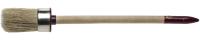 Кисть круглая ЗУБР "УНИВЕРСАЛ - МАСТЕР", светлая щетина, деревянная ручка, №6, 30 мм