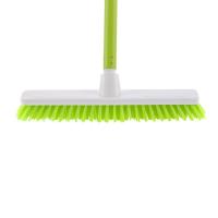 Щетка пластм. "SHROBER" для чистки ковров 27 см, c черенком, 120 см, D22 мм, салат. щетина Elfe