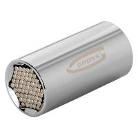 Головка торцевая многоразмерная (11-32мм) под квадрат 1/2", CrV, хромир. Gross