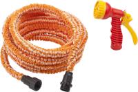 Набор поливочный GRINDA: удлиняющийся шланг 22, 5м, пистолет-распылитель 7-ми позиционный 