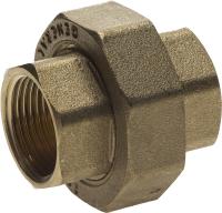 Соединитель GENERAL FITTINGS с накидной гайкой, латунь, г/г, 3/4"