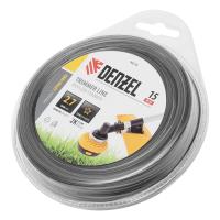 Леска для триммера двухкомпонентная звезда, 2,7мм х 15м, блистер EXTRA CORD// Denzel