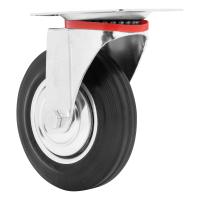 Колесо поворотное d-160мм, крепление  платформенное Сибртех