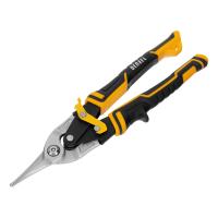 Ножницы по металлу,270мм, прямой рез,сталь-CrMo, трехкомп.рук-ки Denzel