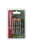 BPH2-65D-SET1MH Биты PH2x65мм, 2 шт.с держ., 3 шт без держ. сталь S2, 5шт, БОЕКОМПЛЕКТ