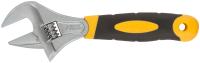 Ключ разводной "Гранд", CrV, узкие губки, шкала, увеличен. захват, прорезин. ручка  200 мм  ( 40 мм 