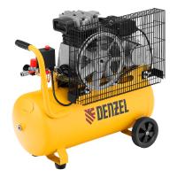 Компрессор воздушный рем. привод BCI2300/50, 2,3 кВт, 50 литров, 400 л/мин Denzel