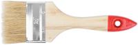 Кисть флейцевая "Стандарт", натур.светлая щетина, деревянная ручка 2,5" (63 мм)