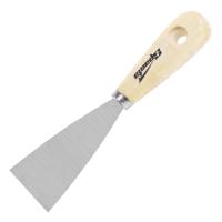 Шпательная лопатка из нержавеющей стали, 50 мм, деревянная ручка Sparta