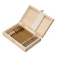 Набор сверл перовых по дереву, 10-12-14-16-18-20-22-25 мм, 8 шт., дерев. кейс Matrix