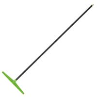 Грабли пластиковые, 430 мм, 13 прямых зубьев, металлический черенок Сибртех