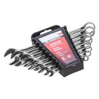 Набор ключей комбинированных, 6 - 19 мм, 8 шт., CrV, полированный хром Matrix