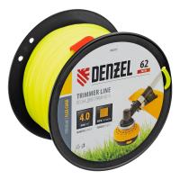 Леска для триммера квадрат, 4,0мм х 62м, на DIN катушке FLEX CORD// Denzel