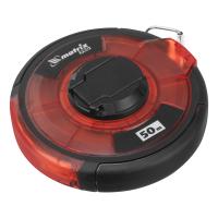 Рулетка геодезическая 50 м х 12,5 мм, закр. корп., стальная лента, односторон. шкала, PRO Matrix