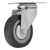 Колесо поворотное d-75мм, крепление  платформенное Сибртех