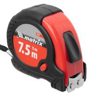 Рулетка Status magnet fixation, 7,5 м х 25 мм, обрезиненный корпус, зацеп с магнитом Matrix