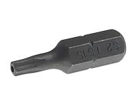 Бита 1/4"DR 5-гранная TORX с отверстием TS15Hх25мм JTC