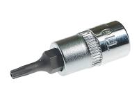 Бита-головка TORX с отверстием 1/4" х T10H, длина 37мм JTC