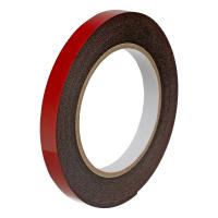 Лента клейкая на вспененной основе усиленная, двусторонняя, черная, 12 мм х 5 м Matrix