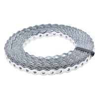 Лента перфорированная вентиляц., "волна", 0,55 мм, LP VLN 1,2 см х 25 м, цинк, Россия Сибртех