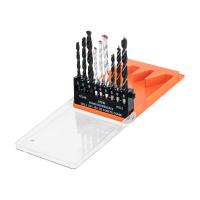 Набор сверл по бетону 5-6-8 мм, металлу 5-6-8 мм, дереву 5-6-8 мм, 9 шт. цилин. хвостовик Sparta