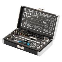 Набор бит и головок торцевых, 1/4", карданный ключ, трещотка, адаптер, S2, 37 шт. Gross