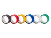 Лента клейкая изоляционная, ПВХ, белая, клей - синтетический каучук, 19ммх20м, толщина 13мкм, РемоКо