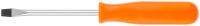 Отвертка "Эконом", CrV сталь, пластиковая оранжевая ручка  5х75 мм SL