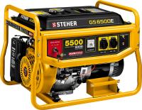Бензиновый генератор с электростартером, 5500 Вт, STEHER GS-6500Е