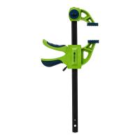 Струбцина F-образная, быстрозажимная, 200х70х420 мм,пласт.корпус,фиксатор,двухкомп. рук-ка Сибртех