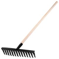 Грабли 14-зубые с черенком витые 350 мм, Россия Сибртех