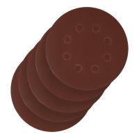 Круг абразивный на ворсовой подложке под "липучку", перфорированный, P 280, 125 мм, 5 шт. Сибртех