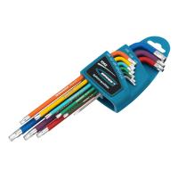 Набор ключей имбусовых TORX-TT, 9 шт: T10-T50, магнит, S2, экстра-длин., хром/краска 9 шт. Gross