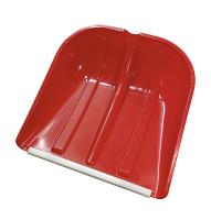 Лопата снегоуборочная, пластиковая,с алюминиевой планкой, без черенка, 410х420мм, цветная РемоКолор