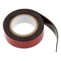 Лента клейкая на вспененной основе, двусторонняя, черная, 19ммх1,5м Matrix