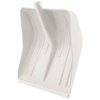 Лопата снеговая белая, 400 х 420 мм, без черенка, пласт., алюм. окантовка Сибртех