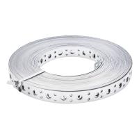 Лента перфорированная вентиляц. прямая, 1 мм, LP V, 2 см х 25 м, цинк, Россия Сибртех