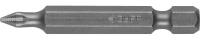 Биты ЗУБР "МАСТЕР" кованые, хромомолибденовая сталь, тип хвостовика E 1/4", PH1, 50 мм, 2шт