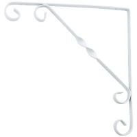 Кронштейн декоративный 200 х 200 мм, белый Сибртех