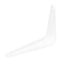 Кронштейн угловой с ребром 75 х 100 мм, белый Сибртех